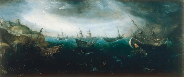 Navires en mer agitée